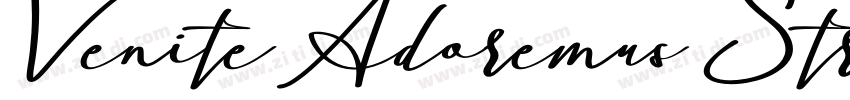 Venite Adoremus Stra字体转换